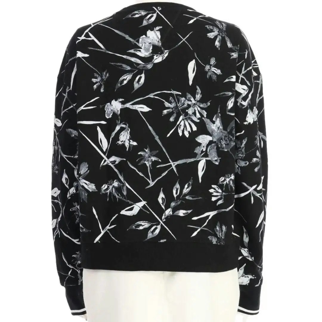 Tommy Hilfiger Monotone floral print sweat top