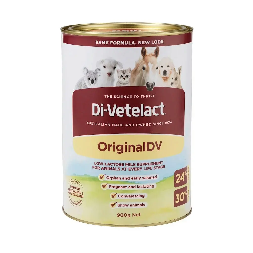 Di-Vetelact Original DV Low Lactose Milk Supplement For Cats, Dogs and Horses - 375g