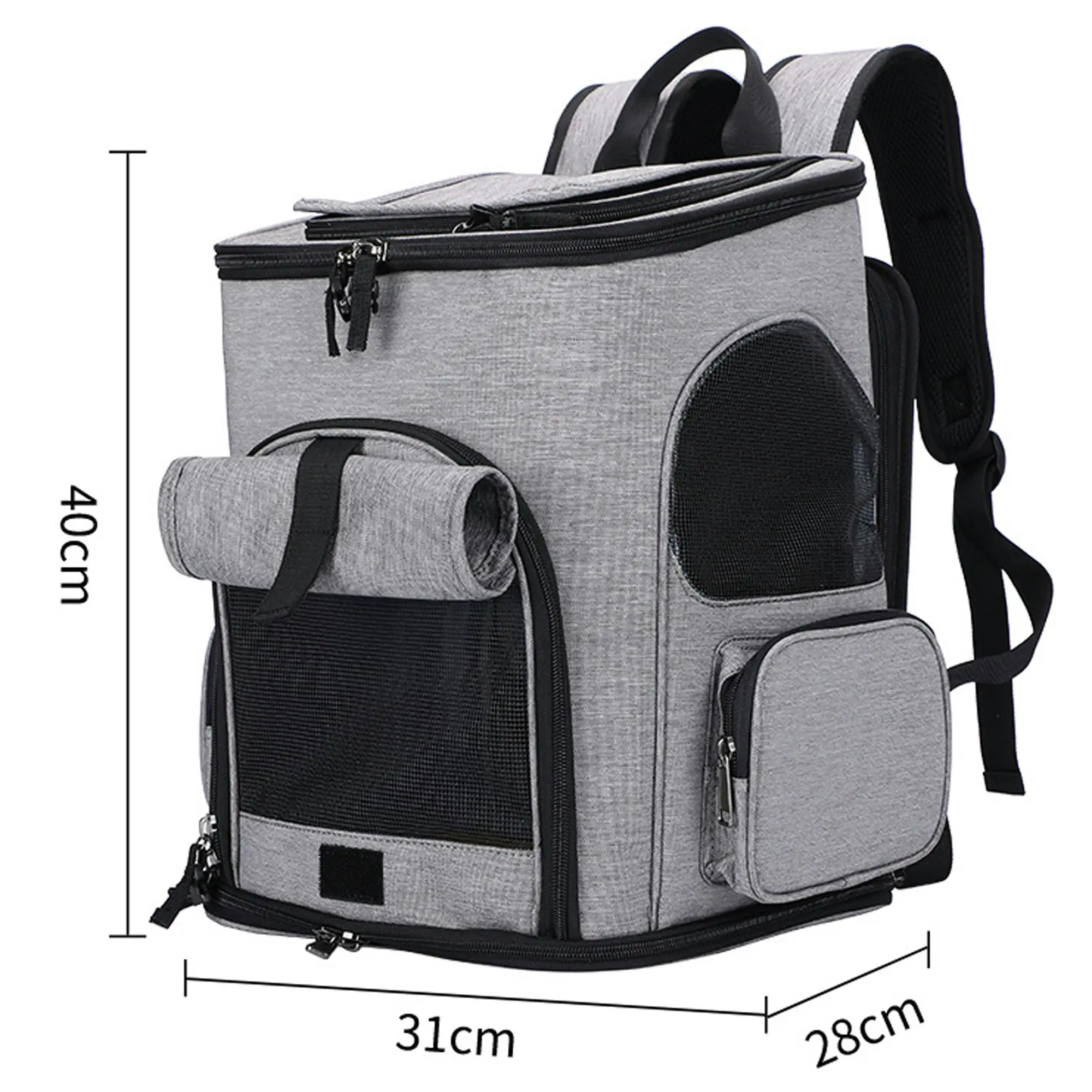 Todo Pet Backpack Carrier Expandable Dog Cat Travel Outdoor Hiking Bag Walker Carrier