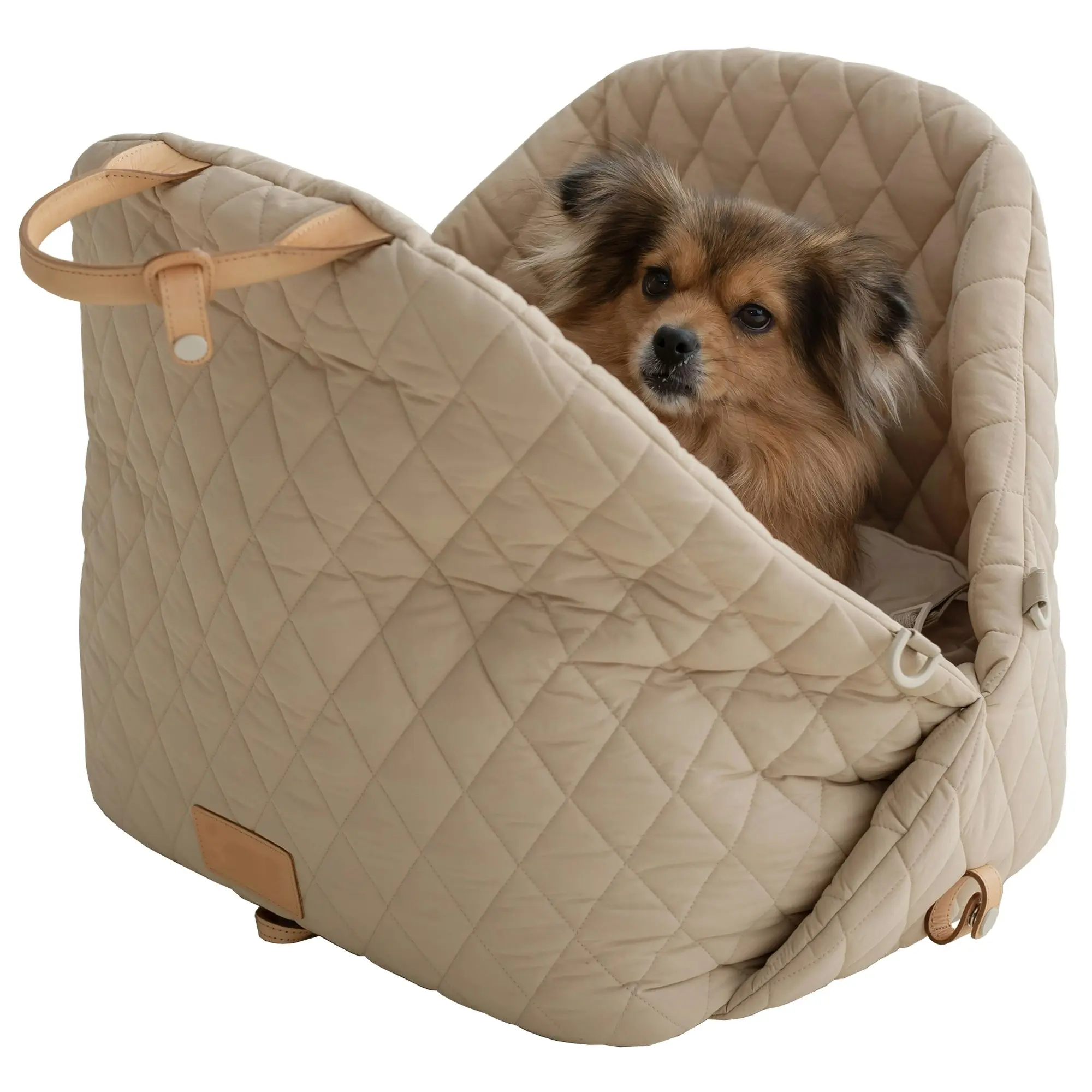 Todo Pet Carrier Handbag Dog Cat Travel Bag Walker Carrier Pet Car Seat Sofa - Cream