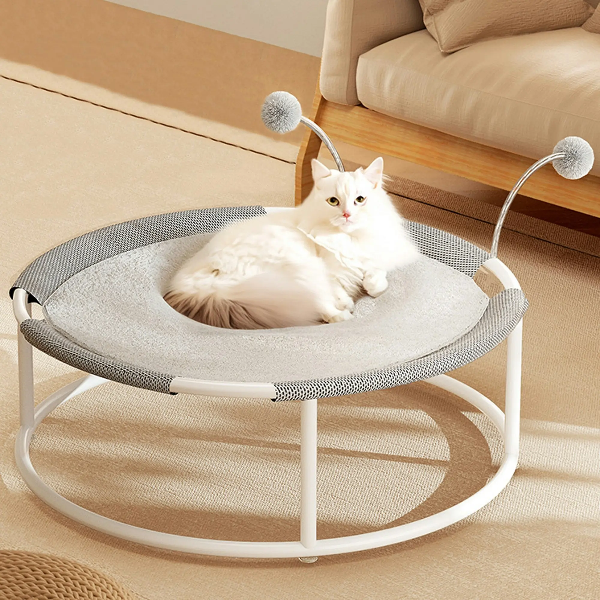 Todo Cat Hammock Trampoline Pet Bed Suspended Play Toy 45cm Diameter