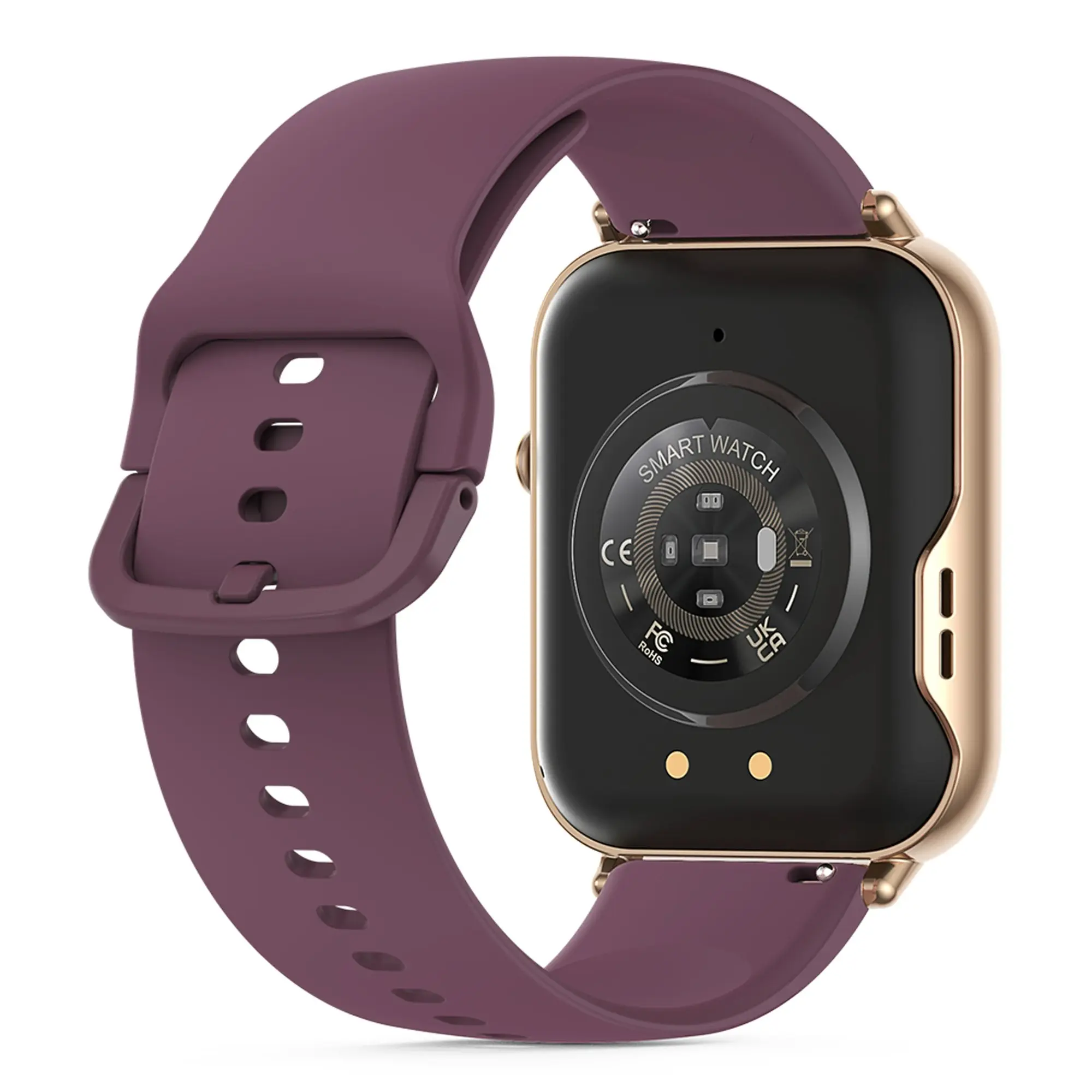 Bluetooth Smart Watch 2.1" Touch Screen Call Heart Rate Blood Pressure BT 5.0 - Purple