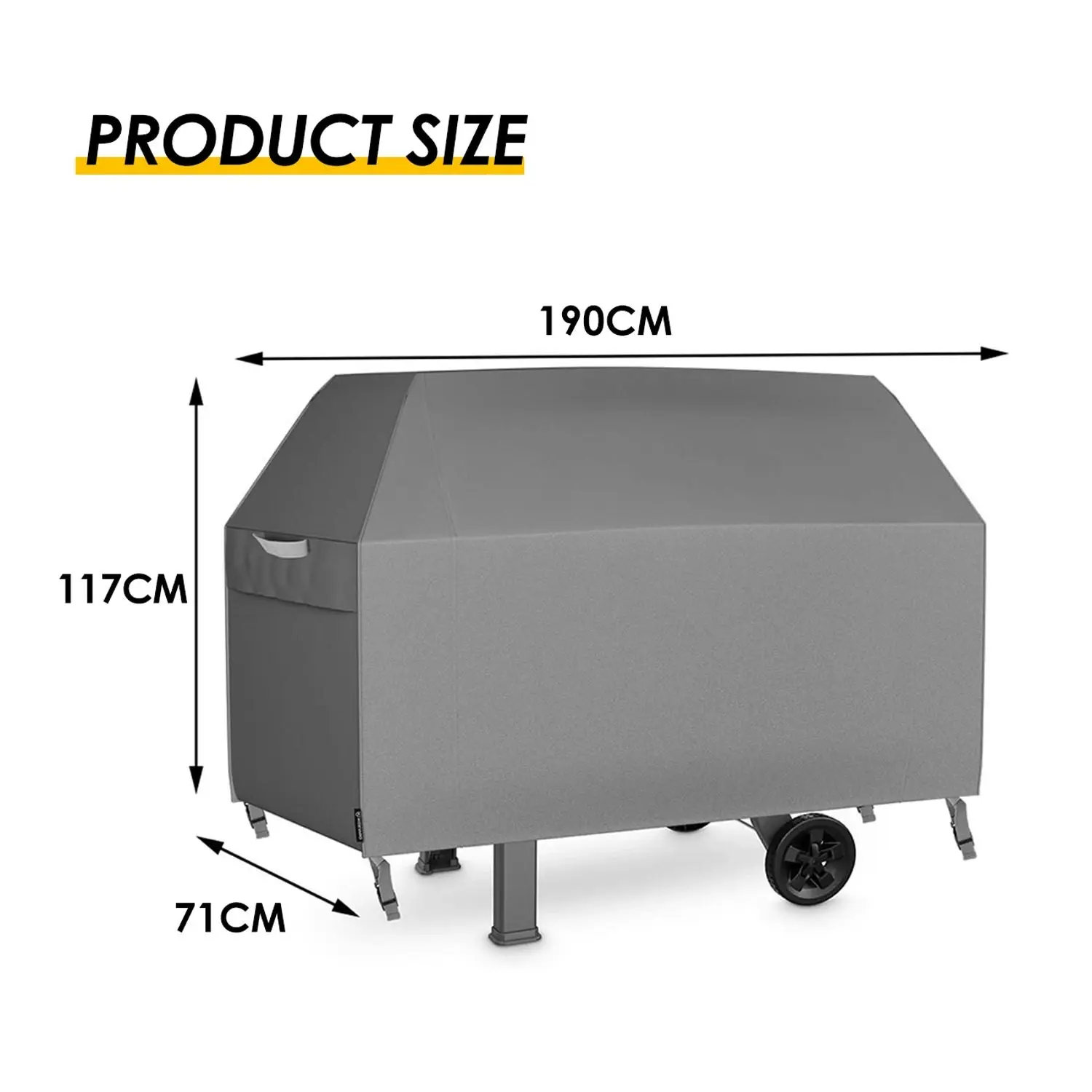 Kozyard BBQ Cover 4 Burner Waterproof Outdoor UV Gas Charcoal Barbecue Grill Protector