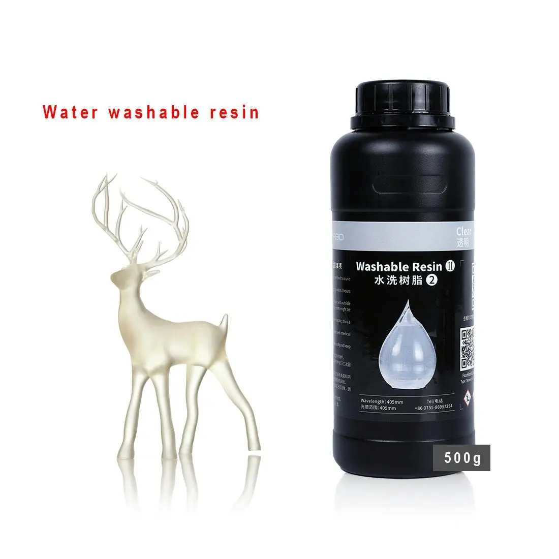 NOVA3D Water Washable Lower Odor Rapid Resin 405nm Photopolymer Resin for LCD 3D Printing Opaque Colour