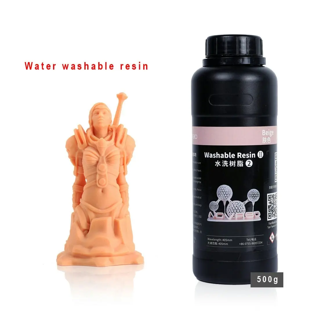 NOVA3D Water Washable Lower Odor Rapid Resin 405nm Photopolymer Resin for LCD 3D Printing Opaque Colour