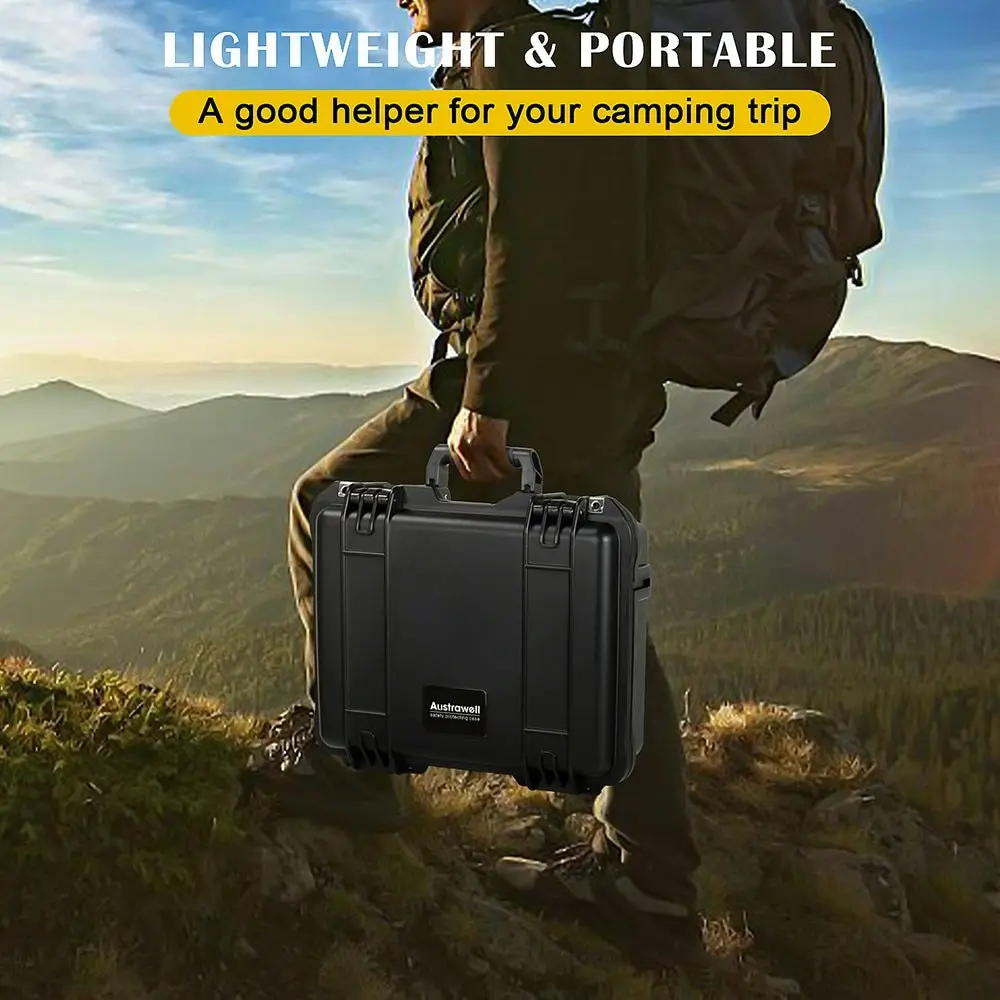 Travel Waterproof Hard Case, Waterproof Hard Case with Foam, Shockproof