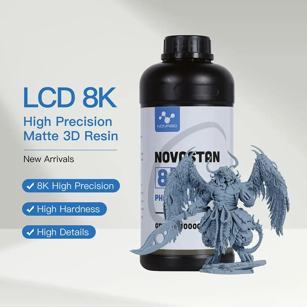 NOVA3D 8k 3D Printer Photopolymer Resin Rapid 405nm UV Curing High Precision Resin