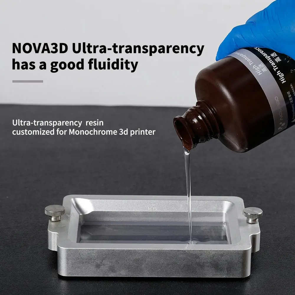 NOVA3D UV Resin 405nm LCD DLP Light-Shaping High Clear 0.5L/1L