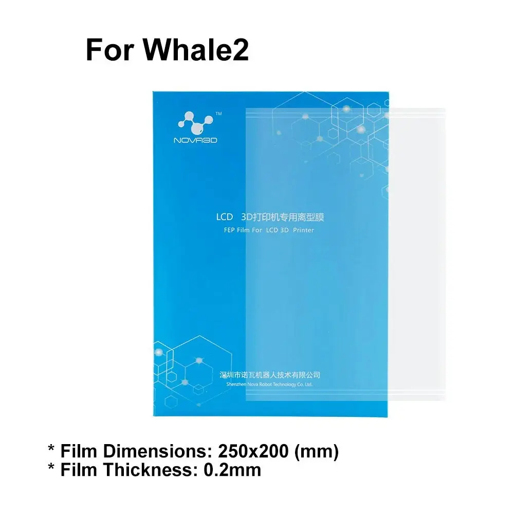 NOVA3D FEP Film for 3D Printer Whale2