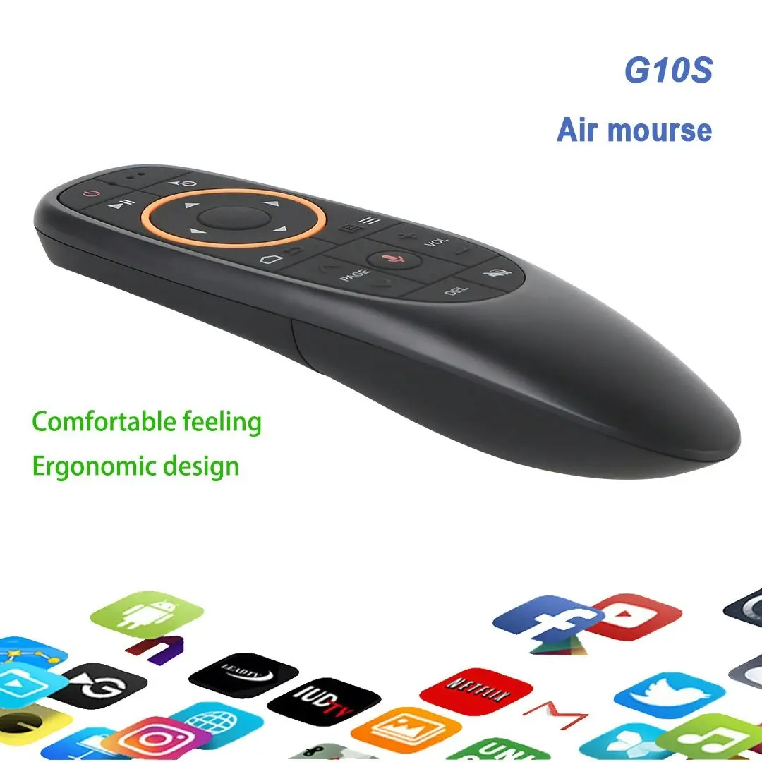 G10S Smart Voice Remote Control 2.4GHz RF Gyroscope Wireless Air Mouse