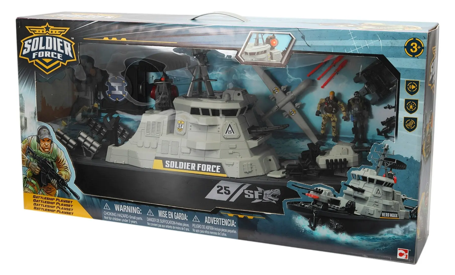 Soldier Force Hurricane Battleship Playset