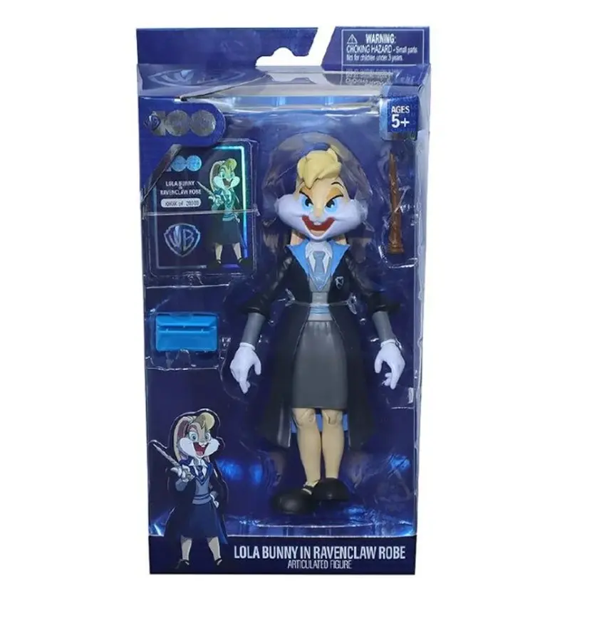 Warner Bros. 100 7 in. Collector Action Figure LT x HP Mashup Lola Bunny x Ravenclaw