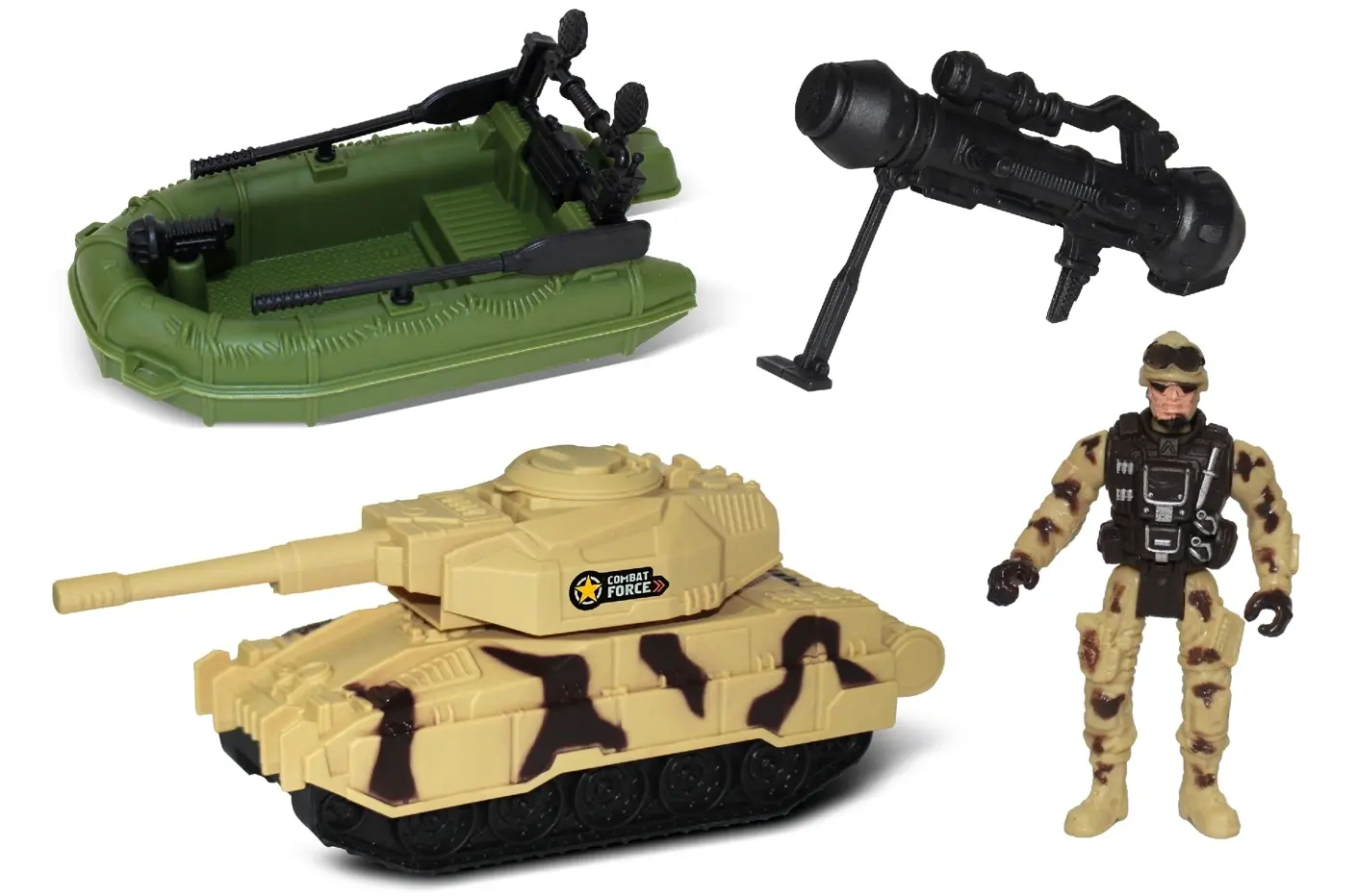 Military Tank and Boat Set