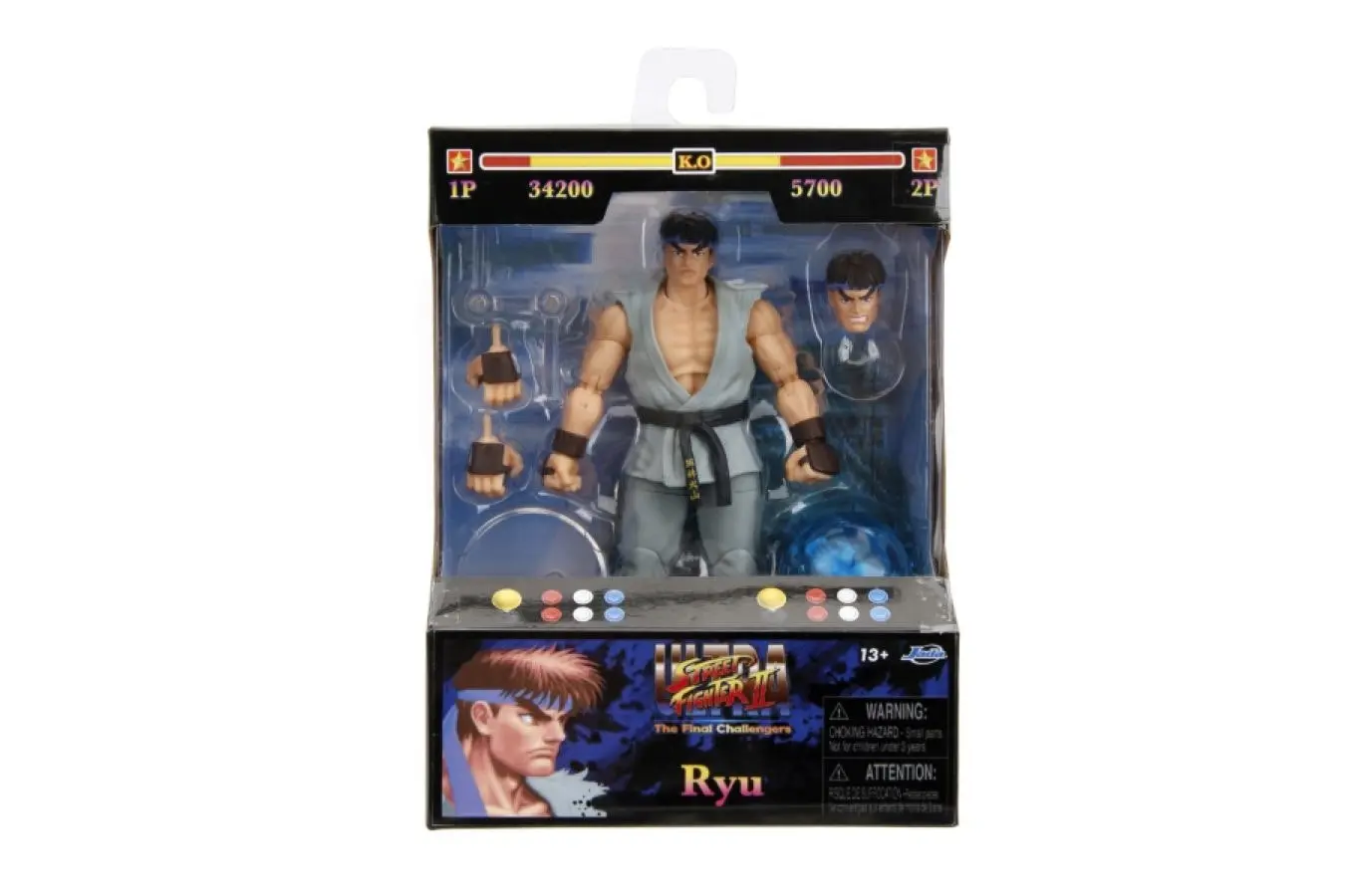 Street Fighter - Ryu (Player 2) 6" Action Figure