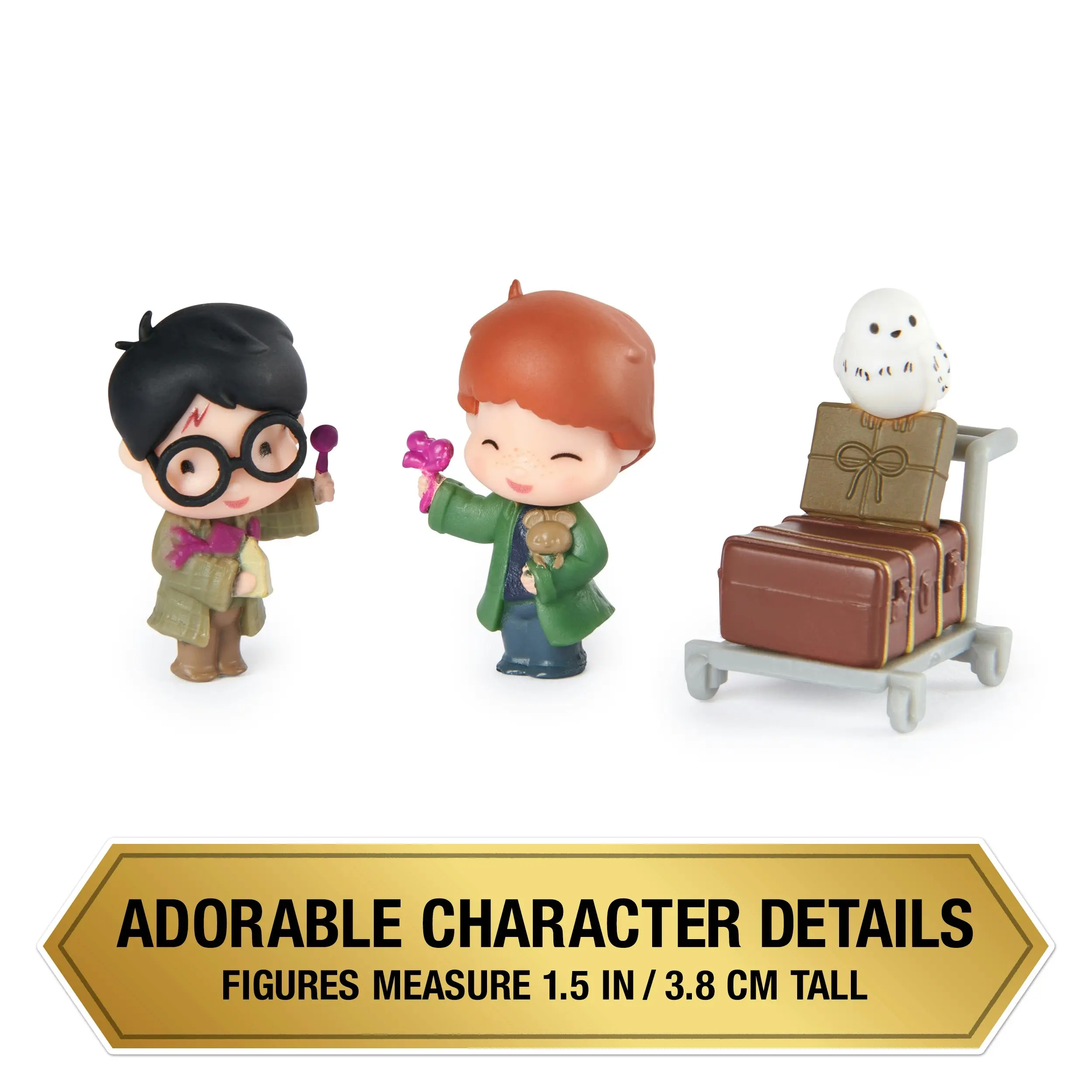 Wizarding World Harry Potter Collectible Multipack: Harry, Ron & Hedwig (with cart)