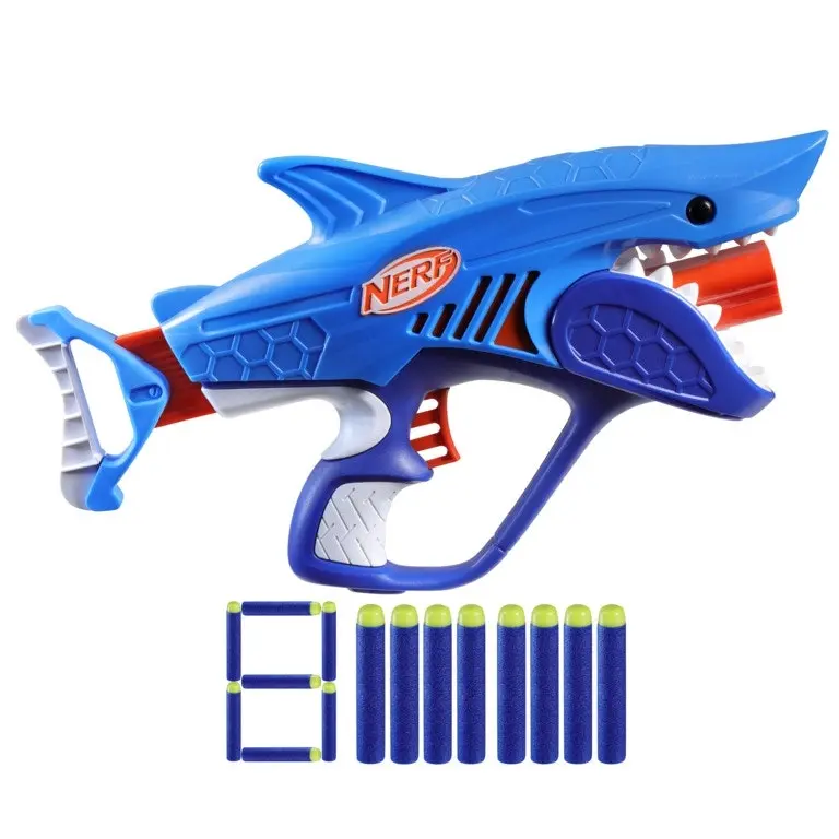 Nerf Wild Sharkfire Easy Play Dart Blaster - 8 Nerf Elite Darts