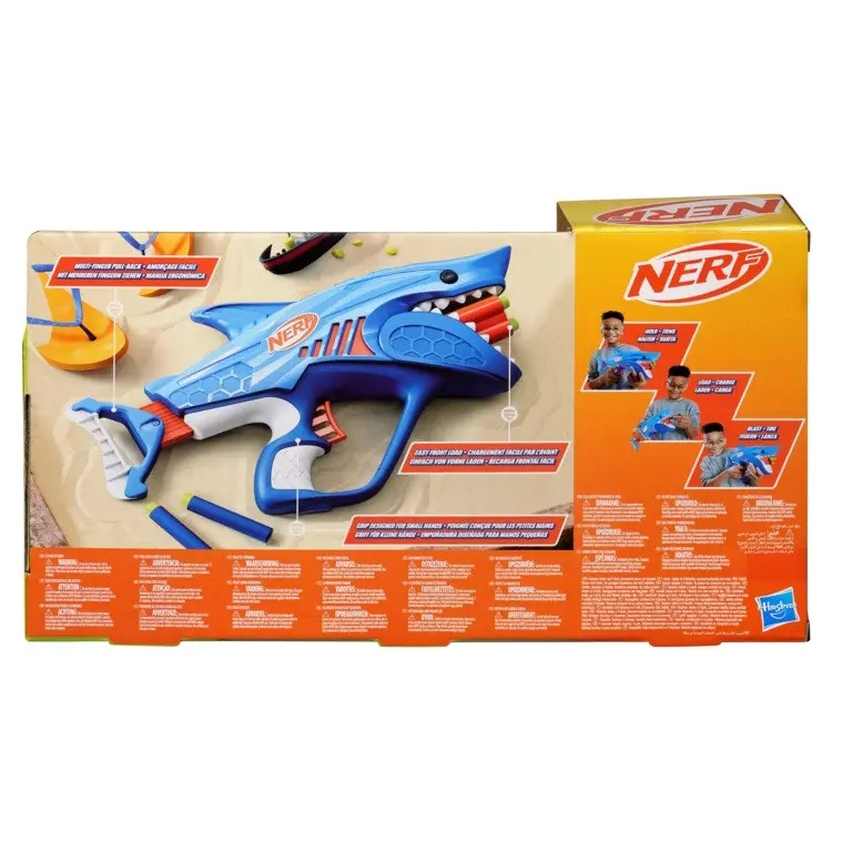 Nerf Wild Sharkfire Easy Play Dart Blaster - 8 Nerf Elite Darts