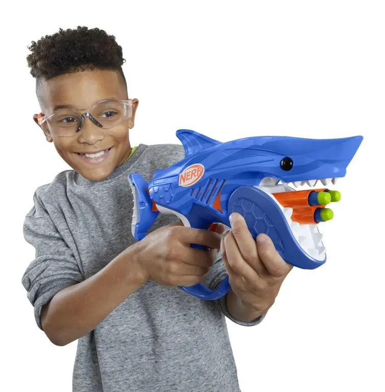 Nerf Wild Sharkfire Easy Play Dart Blaster - 8 Nerf Elite Darts