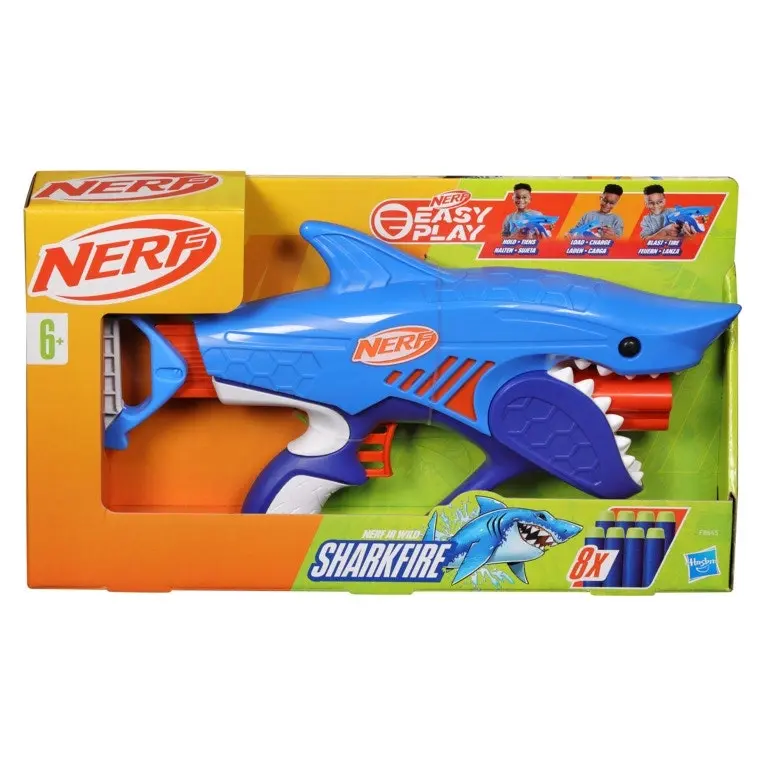 Nerf Wild Sharkfire Easy Play Dart Blaster - 8 Nerf Elite Darts