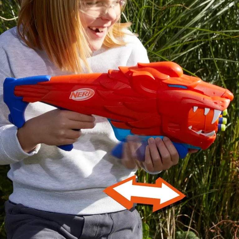 Nerf Junior Wild Lionfury Easy Play Dart Blaster - 16 Nerf Elite Darts