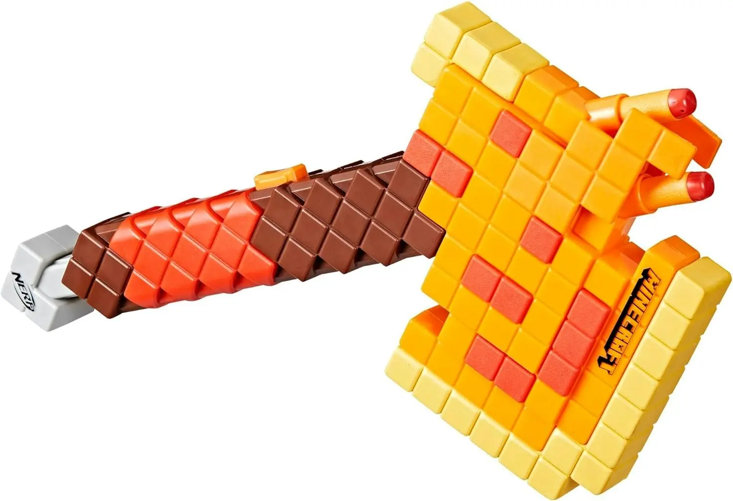 Nerf Minecraft Firebrand Dart Blasting Axe -6 Nerf Elite Foam Darts