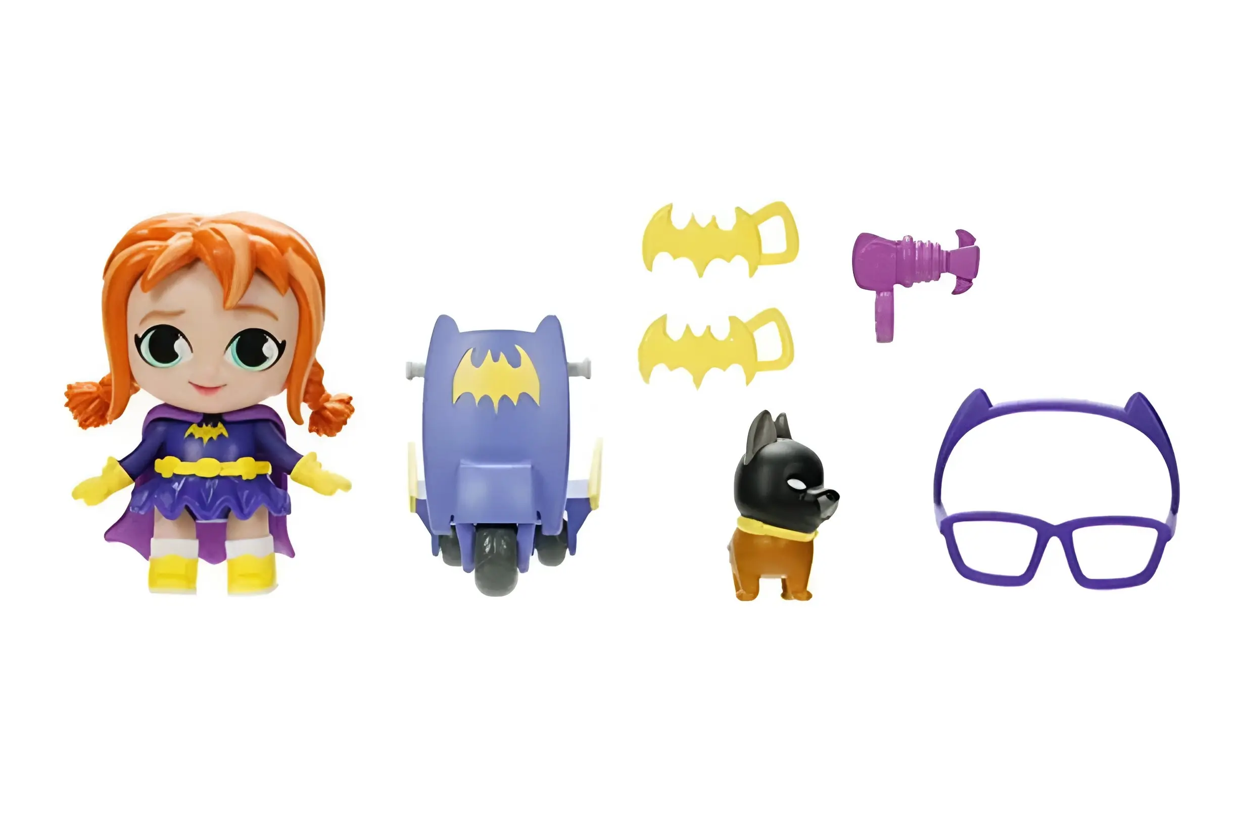 DC Super Hero Girls Mini Doll 3" Batgirl with Scooter & Pet Playset