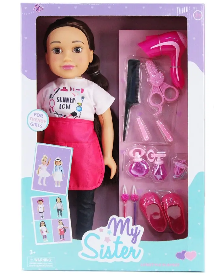 My Sister 18" Doll Hairstyling Playset