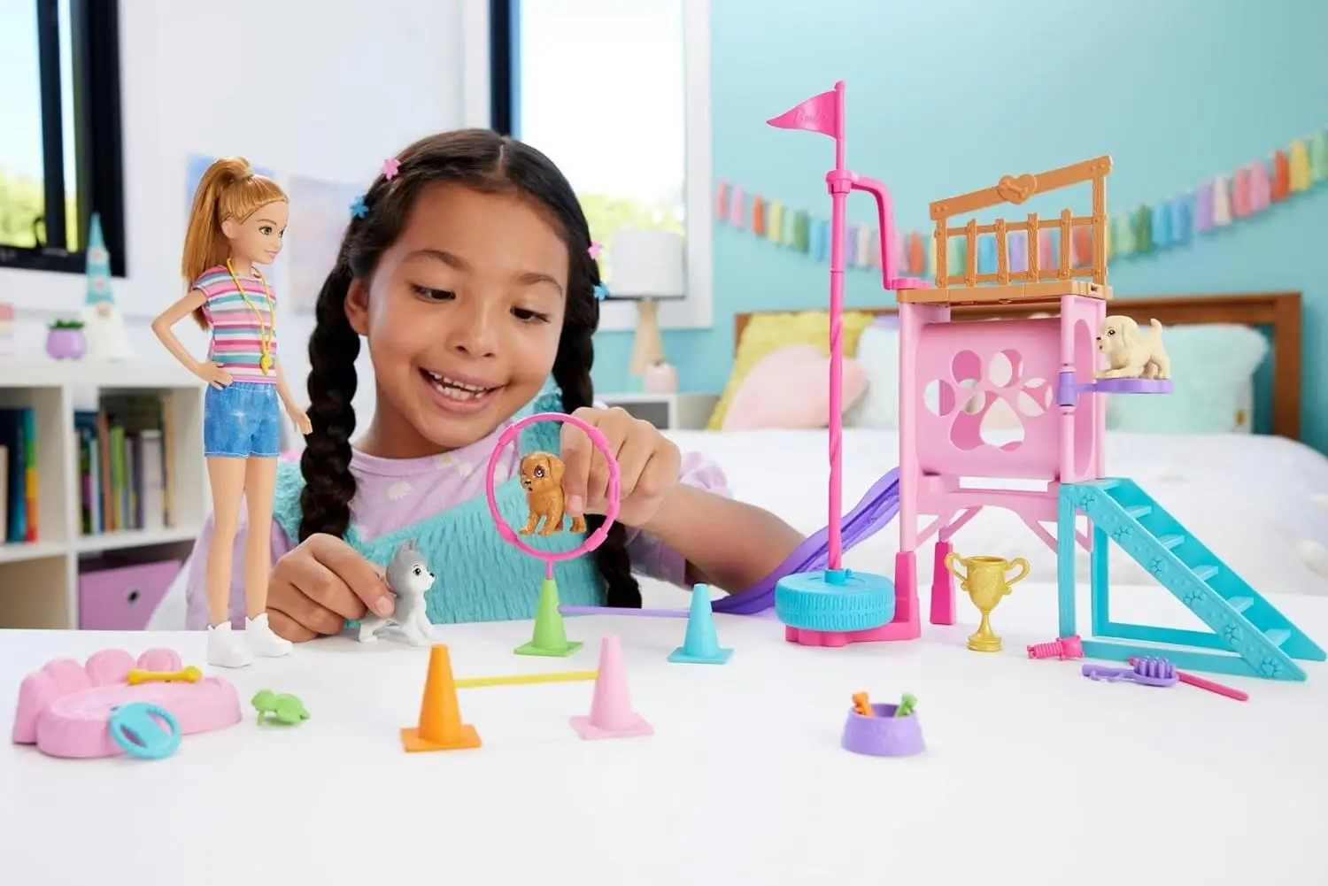 Barbie Stacie & Puppies Playset