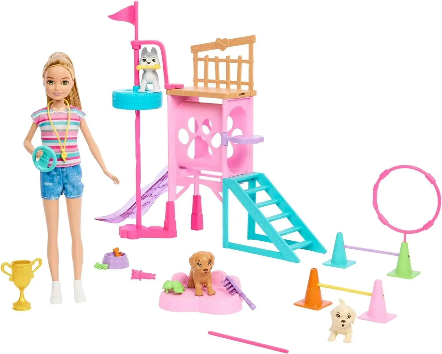 Barbie Stacie & Puppies Playset