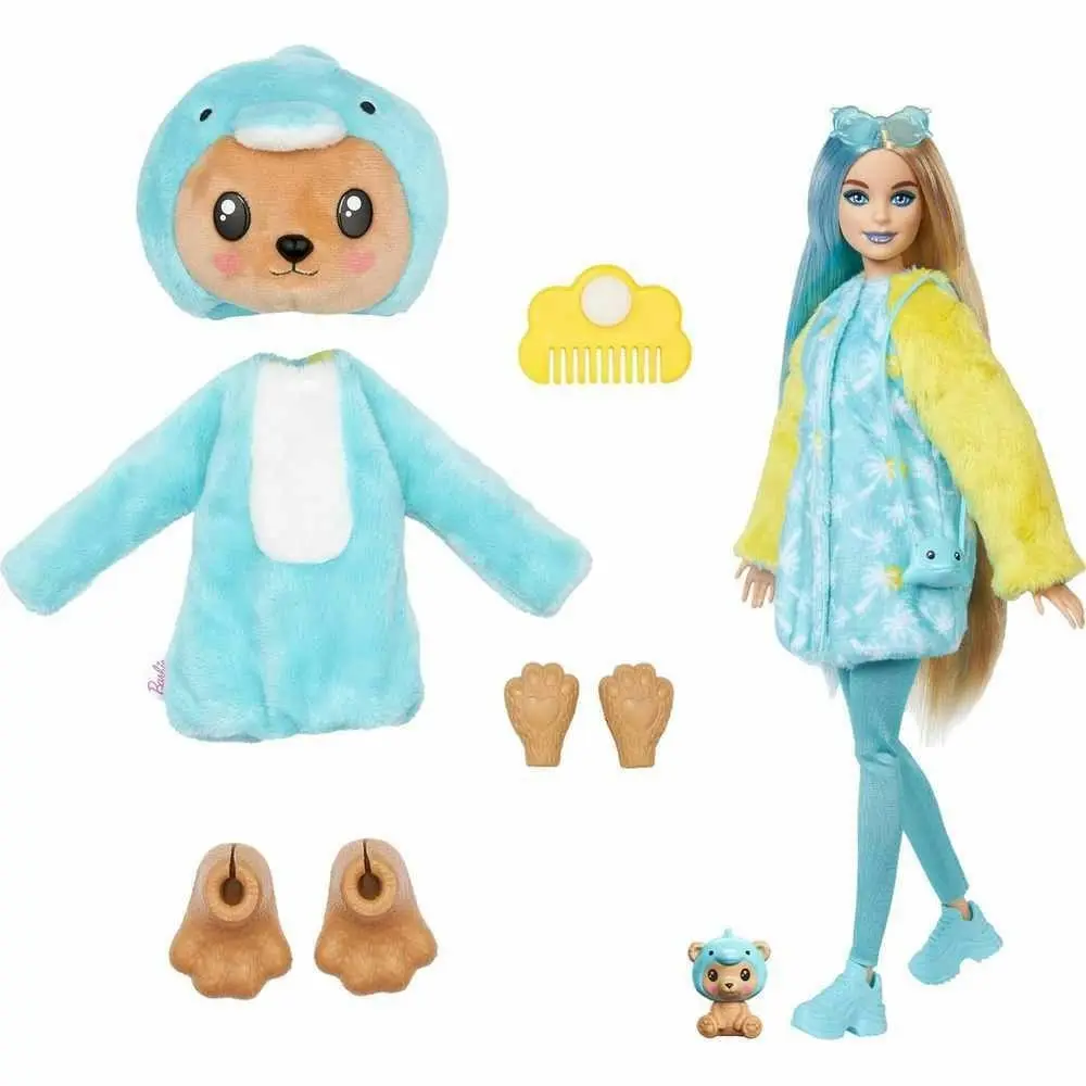 Barbie Cutie Reveal Costume Doll & Accessories - Teddy Bear as a Dolphin