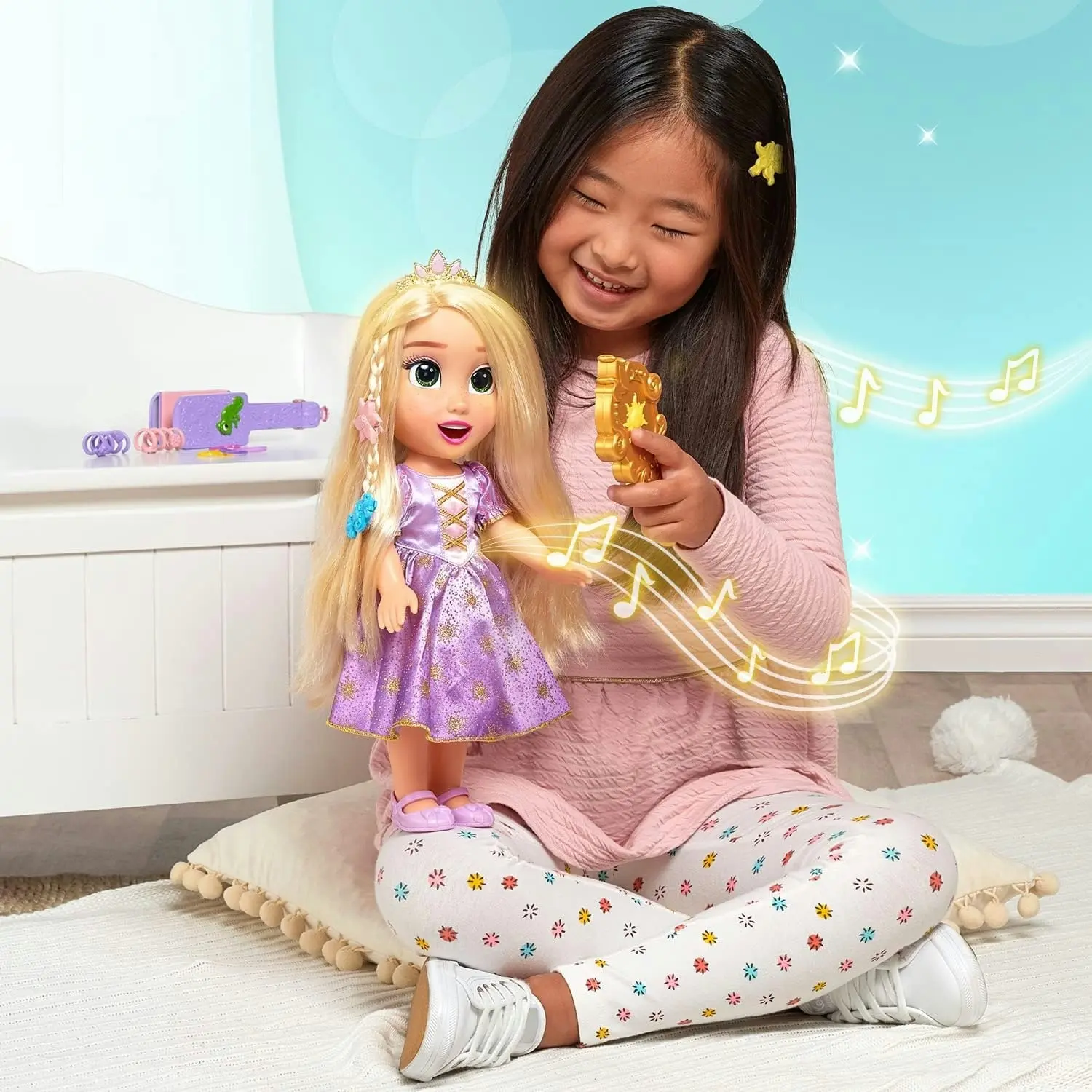 Disney Princess Rapunzel Singing Doll with Glowing Hair & Music