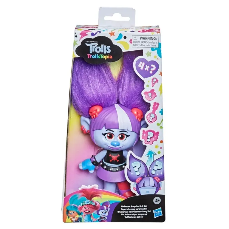 Dreams Works TrollsTopia Ultimate Surprise Hair Val