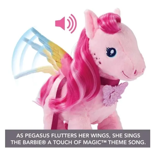 Barbie A Touch of Magic Walk & Flutter Pegasus Plush