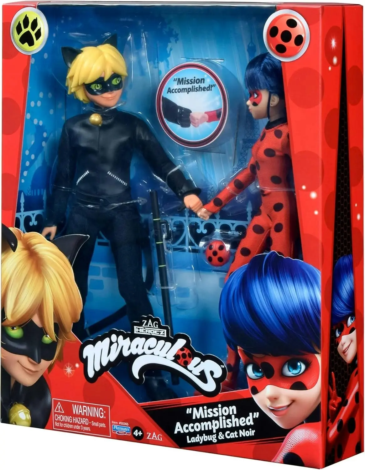 Playmates Toys Miraculous Ladybug 2-Pack Action Figures