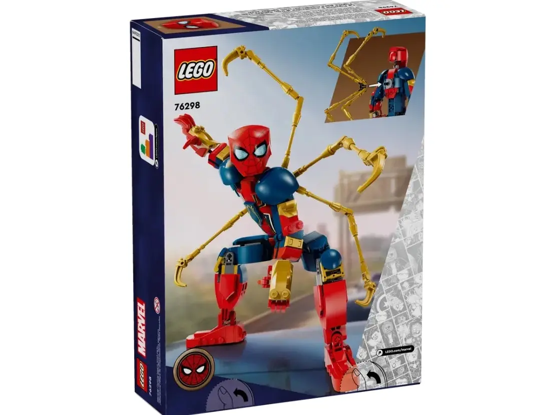 LEGO Marvel Iron Spider-Man Construction Figure 76298