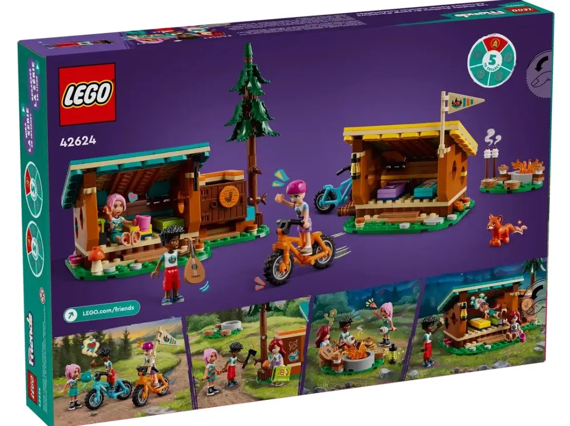 LEGO Friends Adventure Camp Cozy Cabins 42624