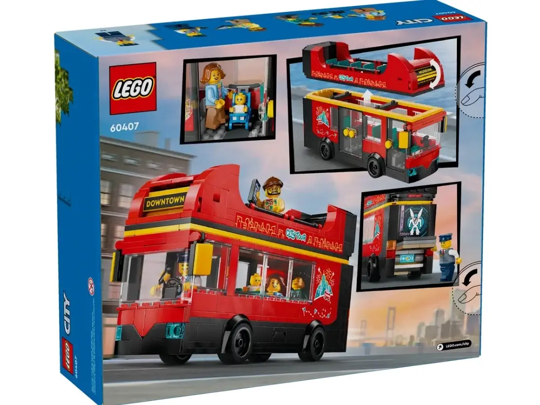 LEGO City Red Double-Decker Sightseeing Bus 60407