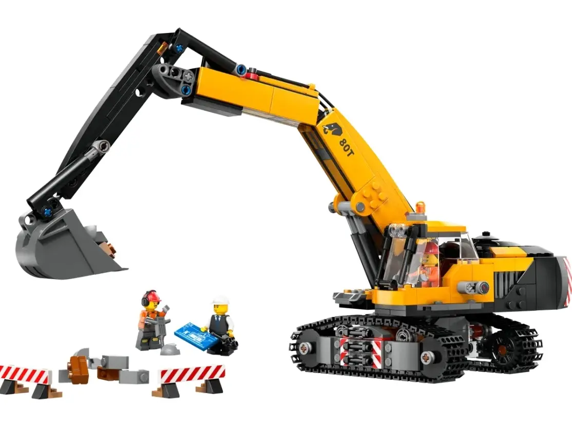 LEGO City Yellow Construction Excavator 60420