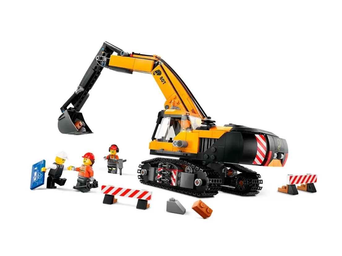 LEGO City Yellow Construction Excavator 60420