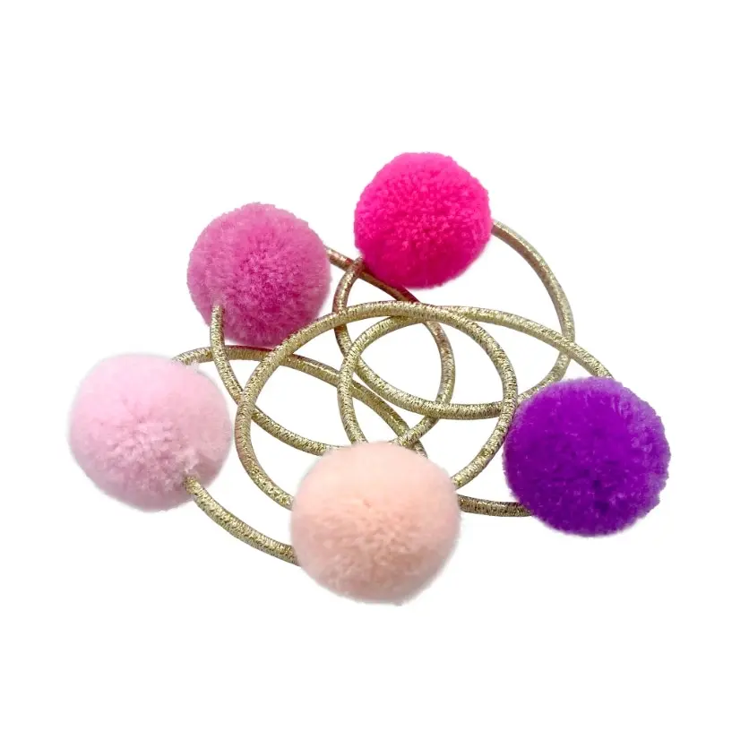 Pom Pom Hair Elastics