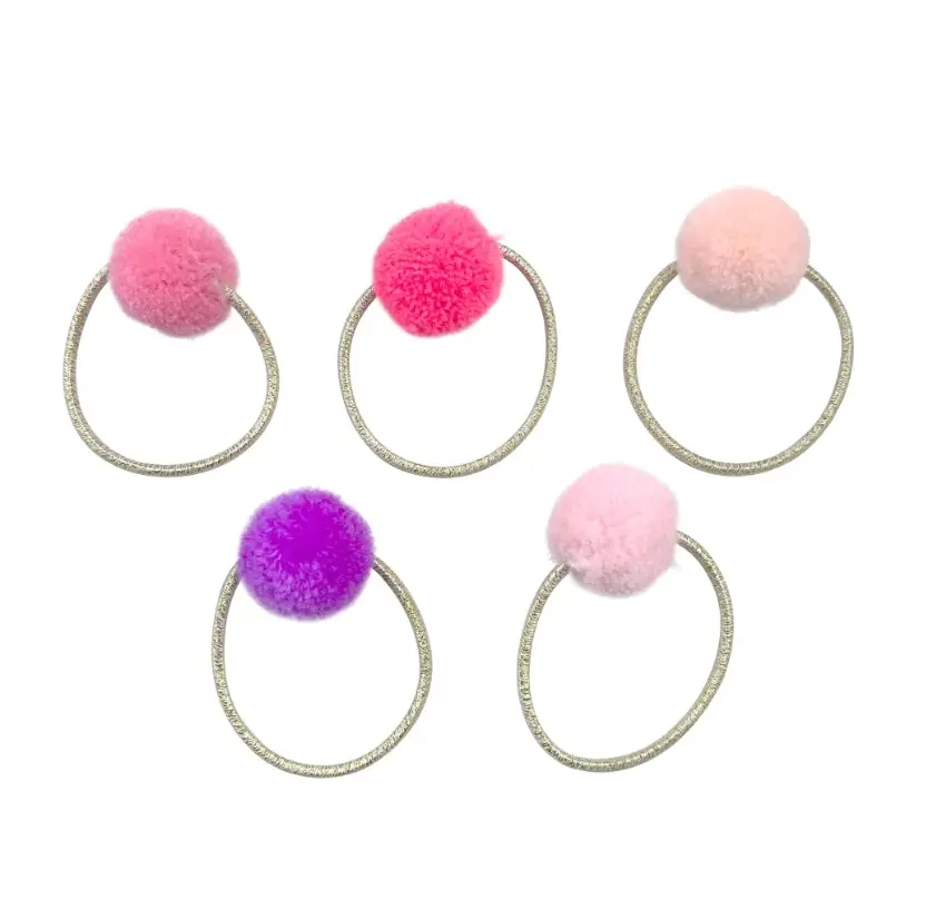 Pom Pom Hair Elastics