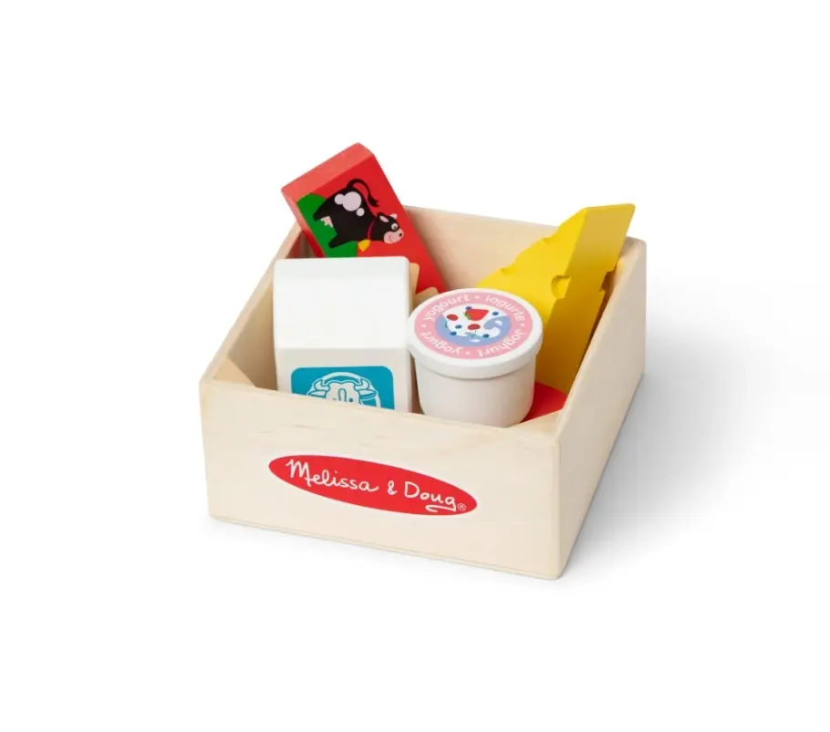 Melissa & Doug Wooden Food Groups Play Set - Dairy