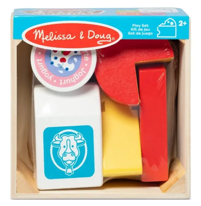 Melissa & Doug Wooden Food Groups Play Set - Dairy