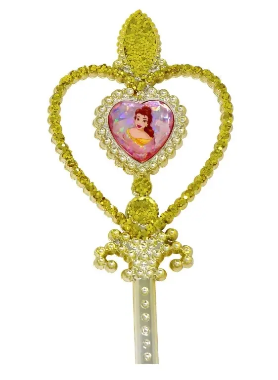 Disney Princess Belle Heart Gemstone & Glitter Wand