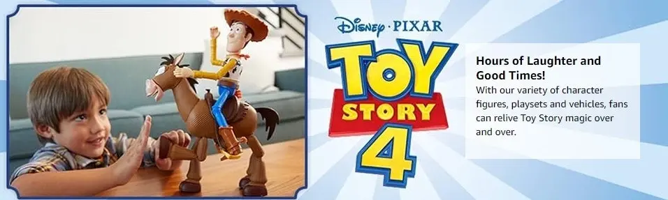 Disney Pixar Toy Story 4 Woody and Bullseye 2-Character Pack