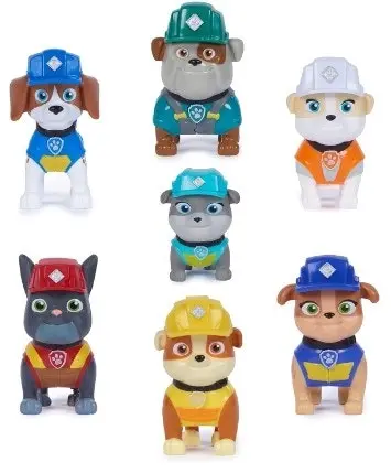 Rubble & Crew Toy Figures Gift Pack with 7 Collectible Action Figures