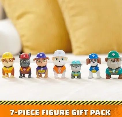 Rubble & Crew Toy Figures Gift Pack with 7 Collectible Action Figures