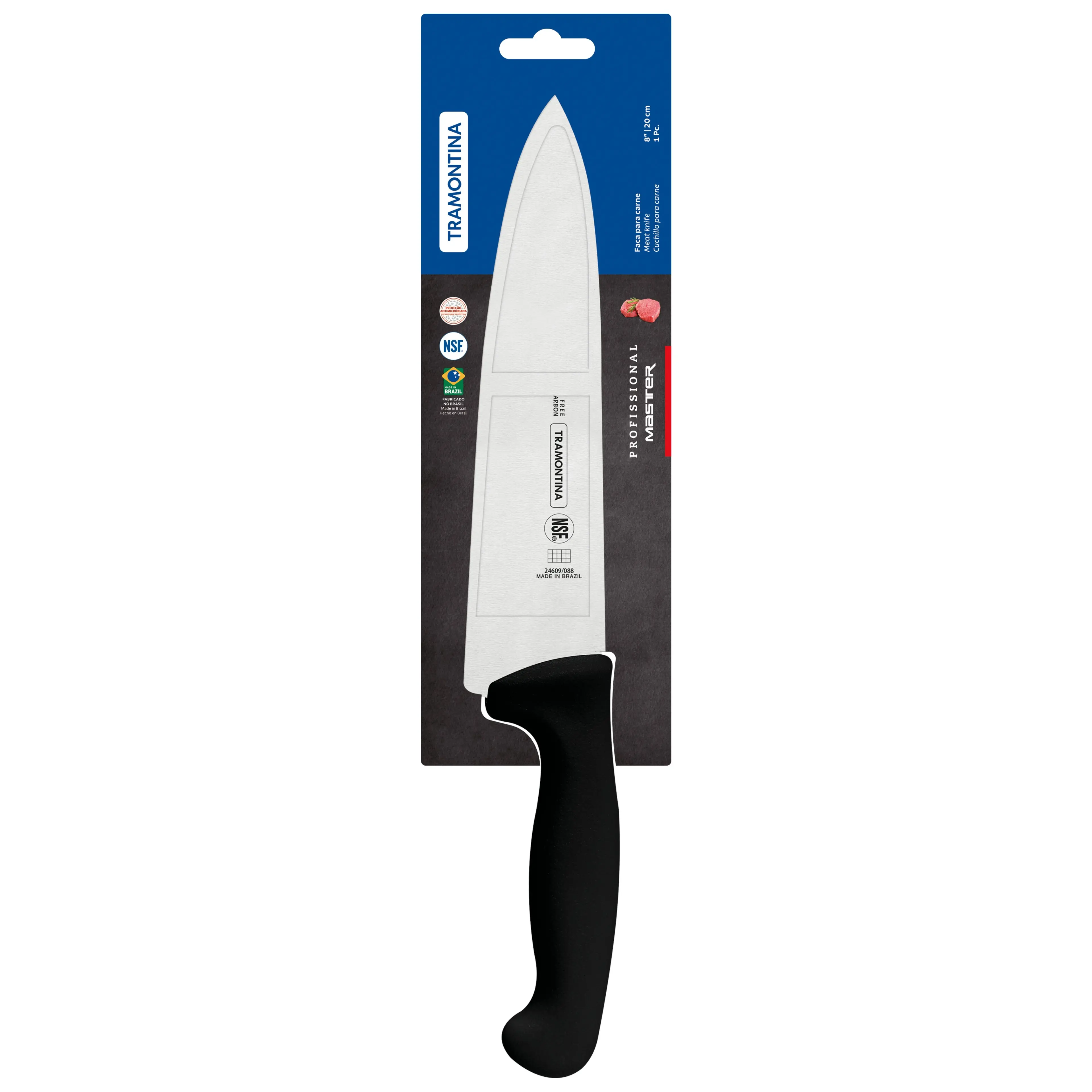 Tramontina Professional Master Black Cooks Knife, 8"