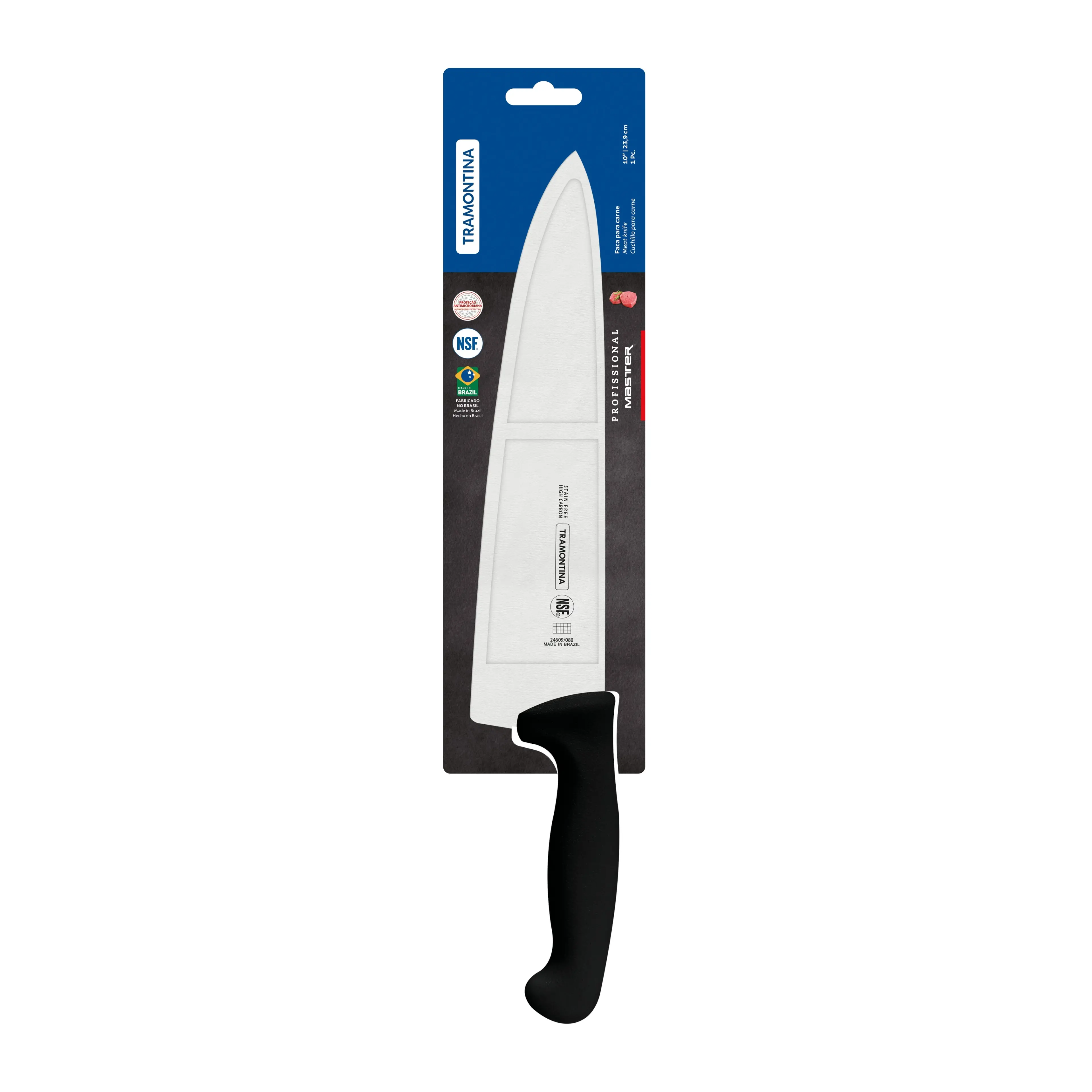 Tramontina Professional Master Black Cooks Knife, 10"