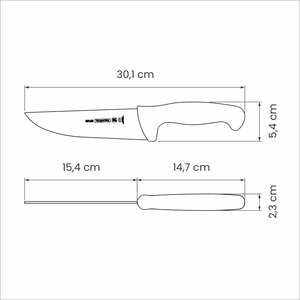 Tramontina Professional Master Black Meat Knife, 6"